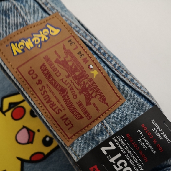 Levi's Pikachu Pokemon Jeans - Picture 2 of 3